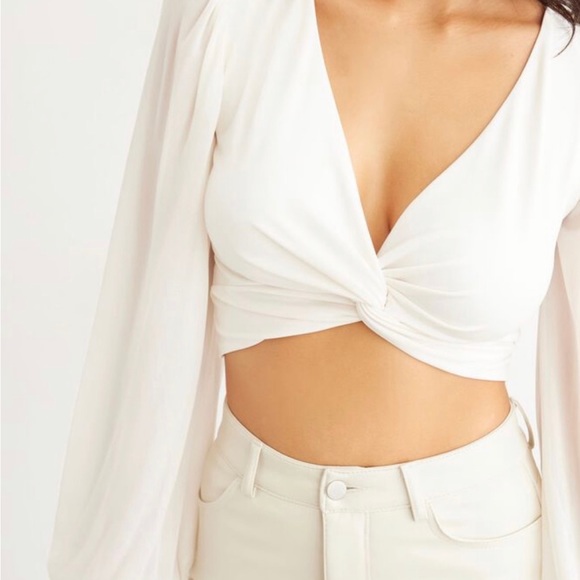Dynamite Twist Front Crop Top - Picture 1 of 9